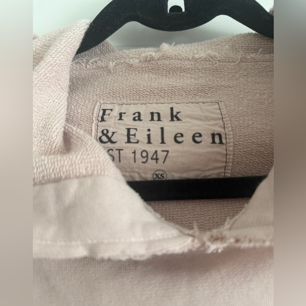 Frank And Eileen Capelet Hoodie pink One Size 100% Cotton Made In USA Sz XS - Picture 3 of 8